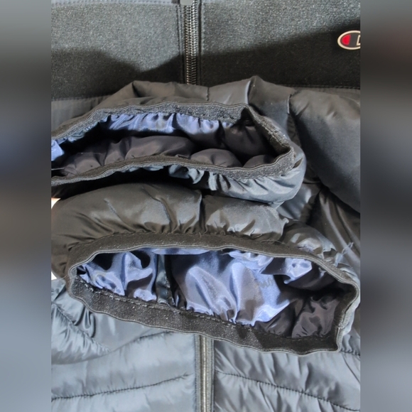 Champion Mens Navy Blue  Puffer Jacket Size S - Picture 7 of 15